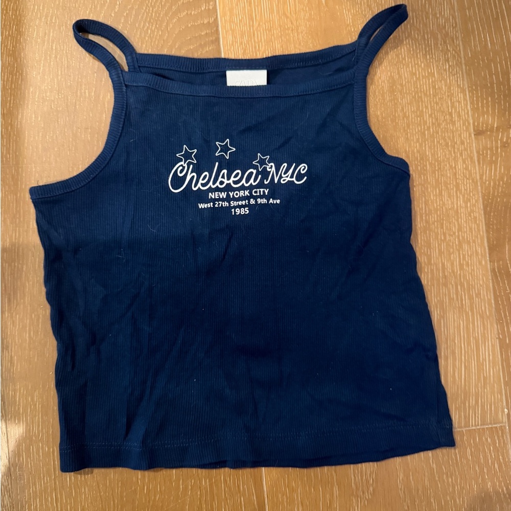 Zara Girls Chelsea NYC Ribbed Tank Top – Size 11/12